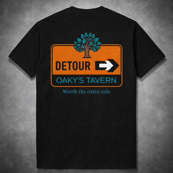 Detour Tee — Oaky's Tavern